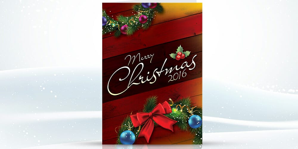  Christmas Greetings Card Design Template