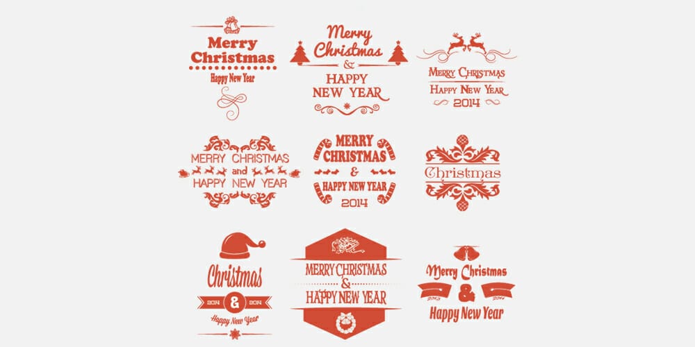 Christmas Vector Badges