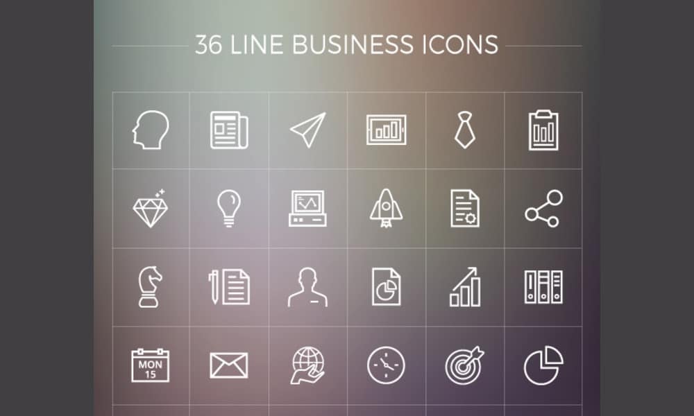 Free Line Business Icons