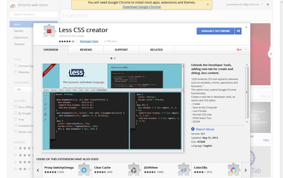 Less CSS creator