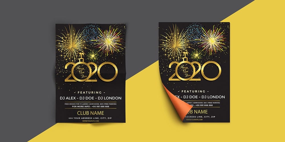 New Year Flyer Template