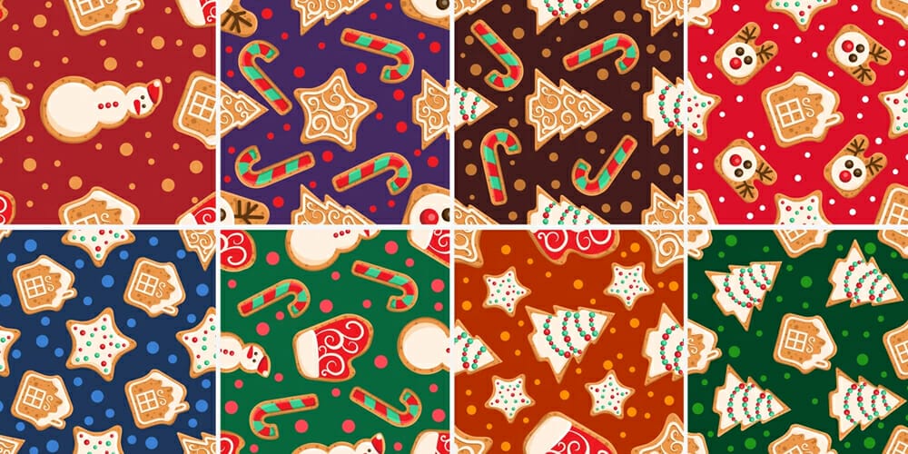 Vector Christmas patterns