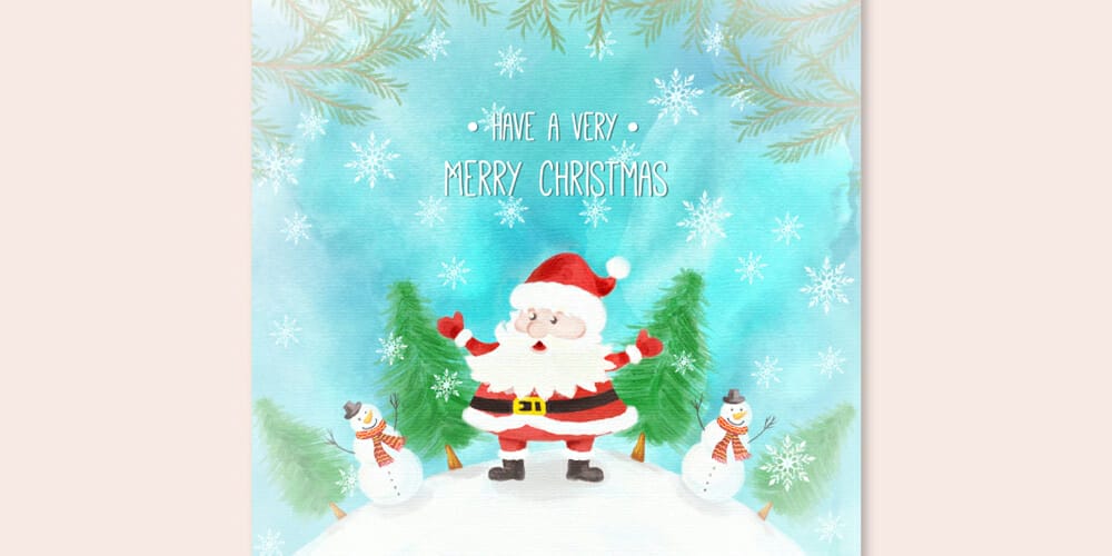 Watercolor Christmas Cards