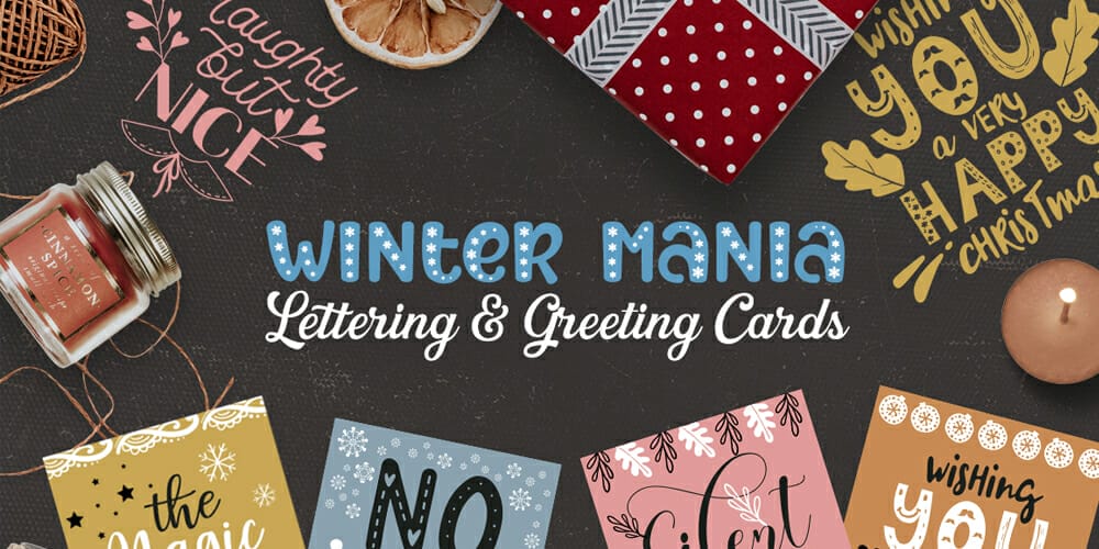 Winter Mania Lettering and Greetings