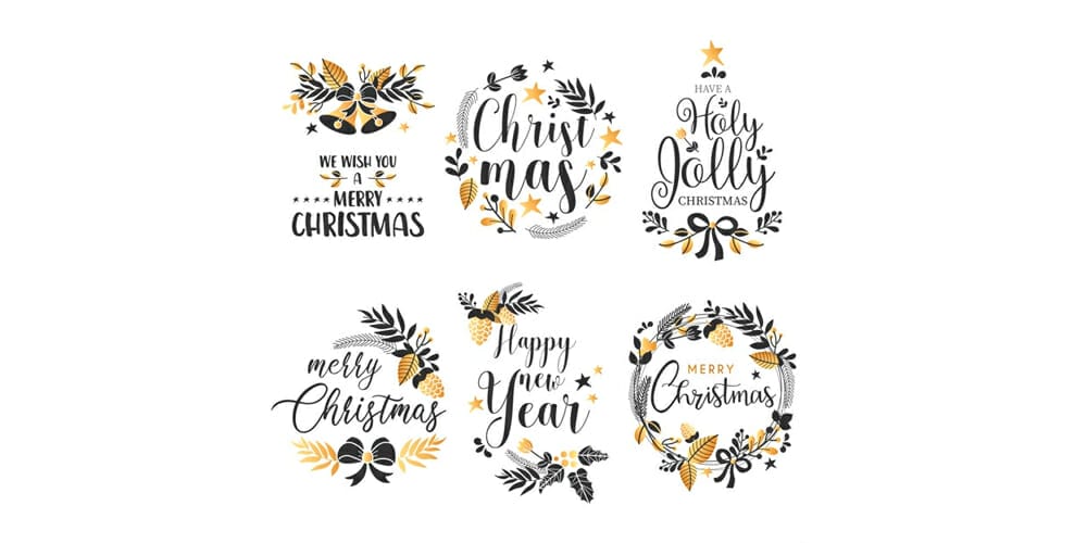 christmas badge collection