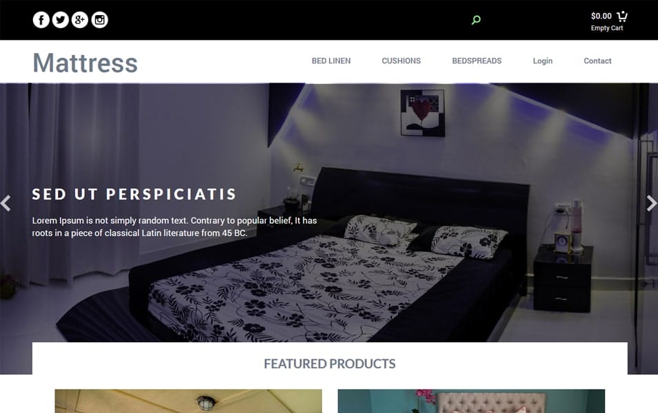 Mattress - Bootstrap Responsive Web Template