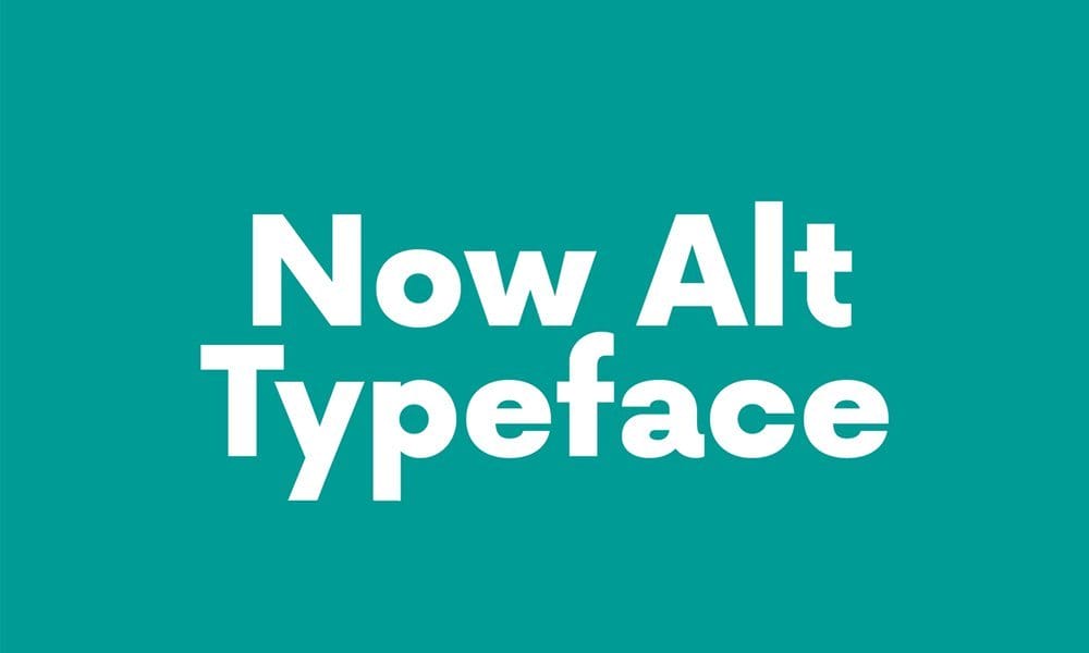 Now Alt Typeface