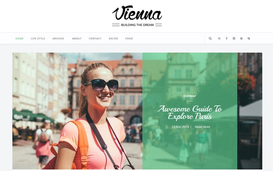 Vienna Responsive Blogger Template