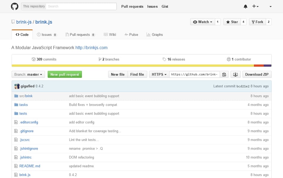 100+ JavaScript Frameworks for Web Developers 123 brink.js