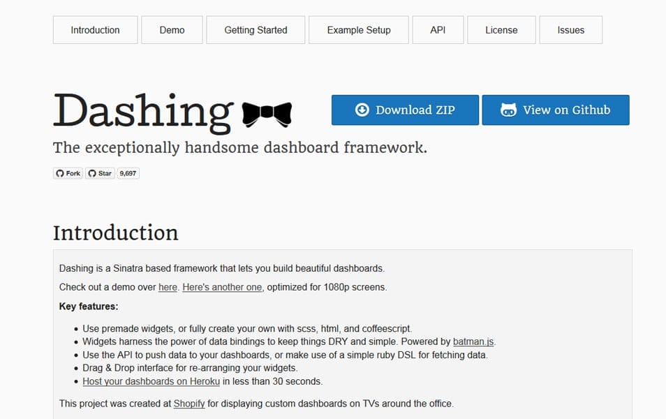 20+ Best Dashboard Frameworks 9 Dashing