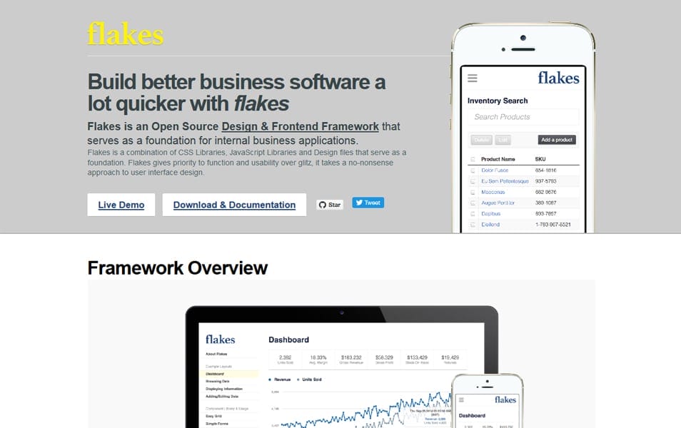 20+ Best Dashboard Frameworks 13 Flakes
