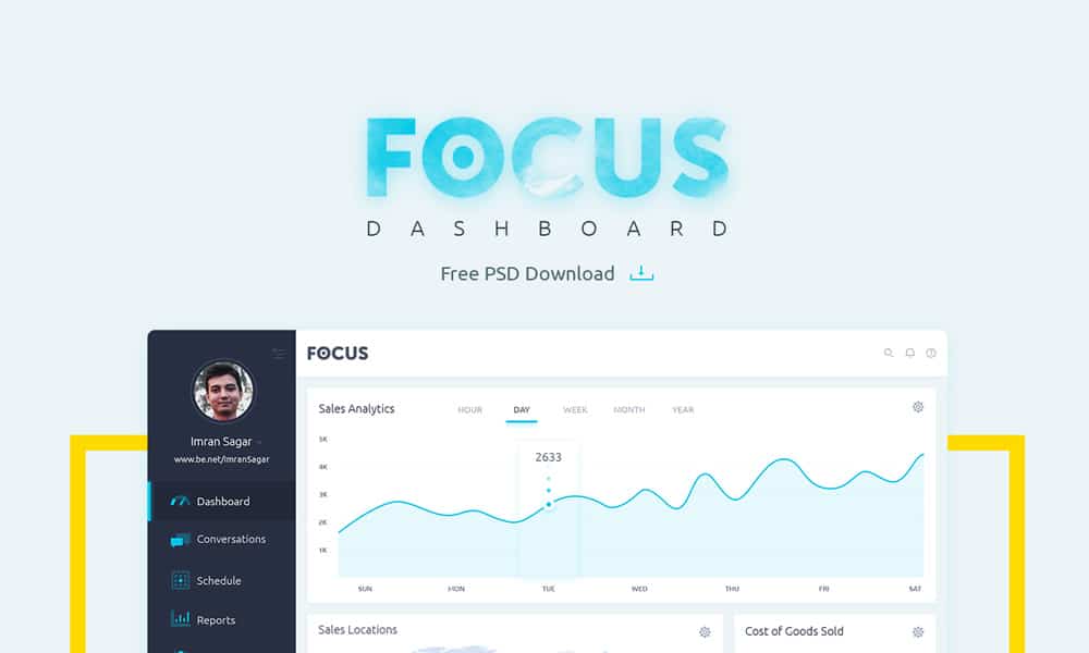 Focus Dashboard UI PSD