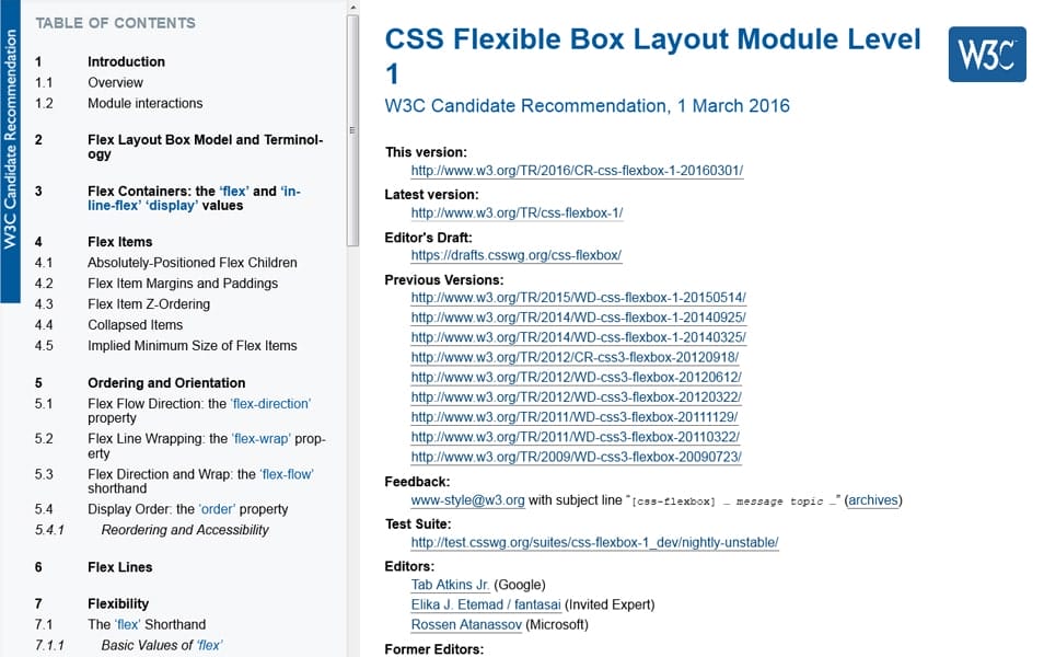 CSS Flexbox Resources - Tutorials, Tools, Grid & Generators 80 CSS Flexible Box Layout Module Level