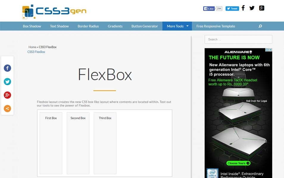 CSS Flexbox Resources - Tutorials, Tools, Grid & Generators 52 CSS3 FlexBox