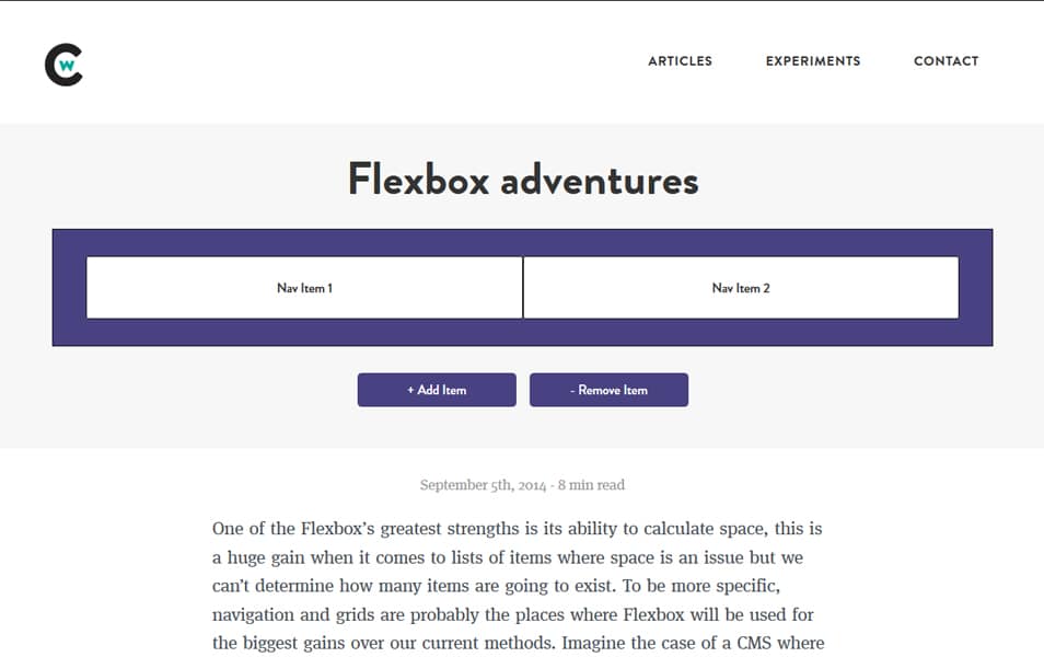 CSS Flexbox Resources - Tutorials, Tools, Grid & Generators 87 Flexbox adventures