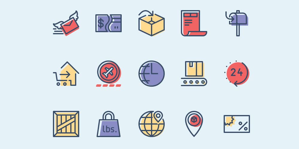 Free-Checkout-and-Delivery-Icons
