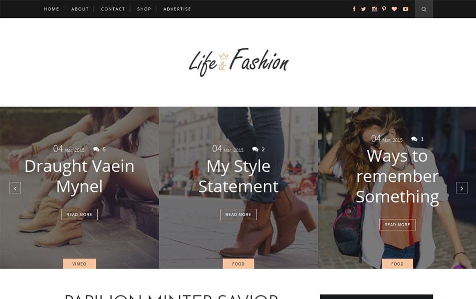 Life-Fashion Responsive Blogger Template