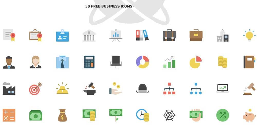 Nucleo Flat Business Icons