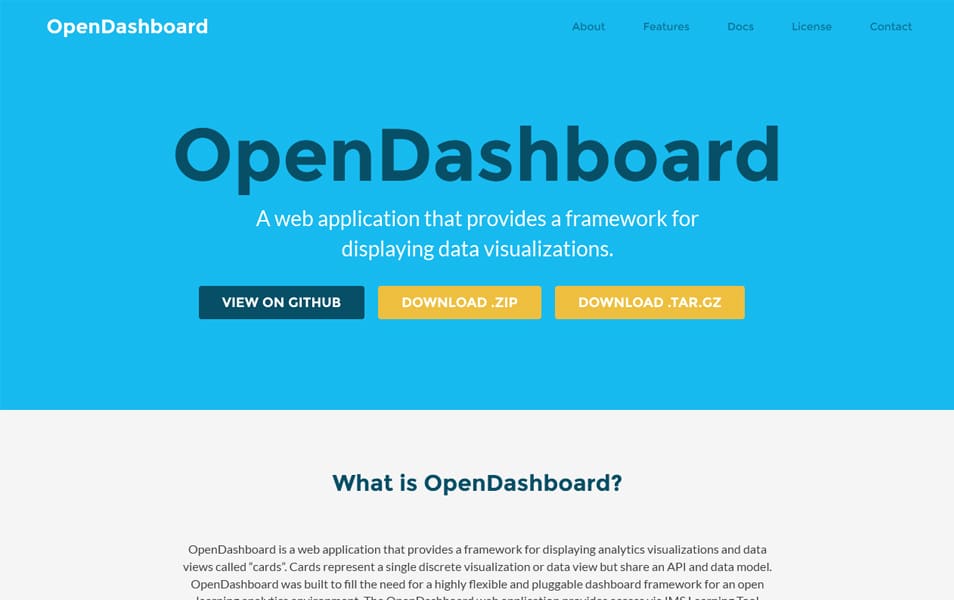 20+ Best Dashboard Frameworks 21 OpenDashboard
