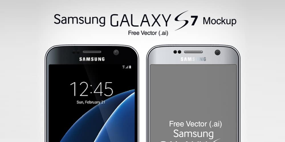 Samsung Galaxy S7 & S7 Edge Mockup