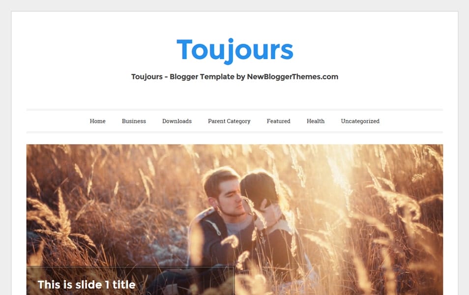 Toujours Responsive Blogger Template