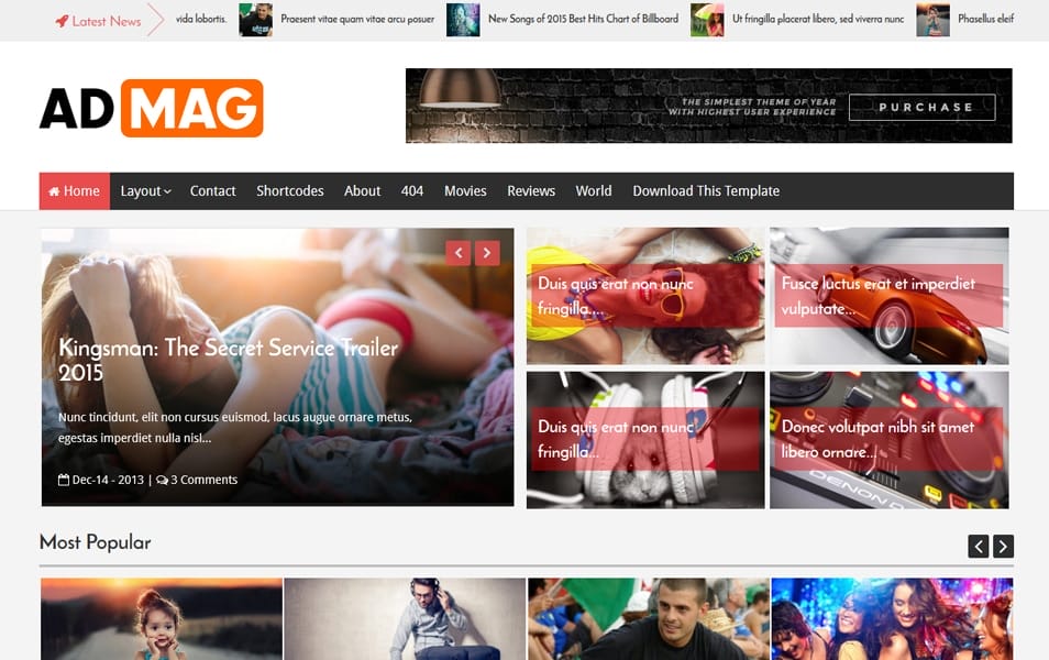 Ad Mag Responsive Blogger Template