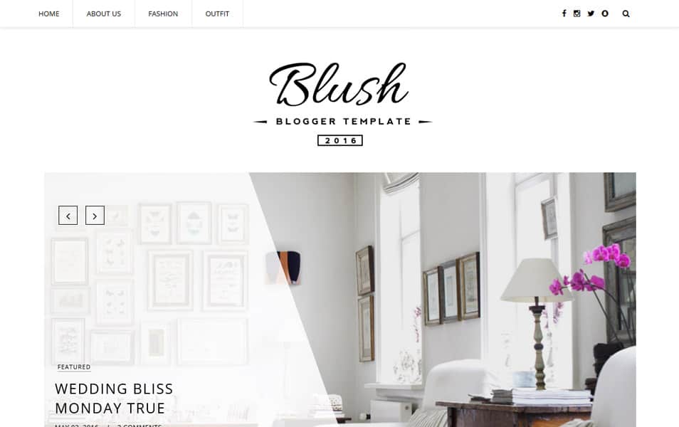 Blush Responsive MultiPurpose Blogger Template