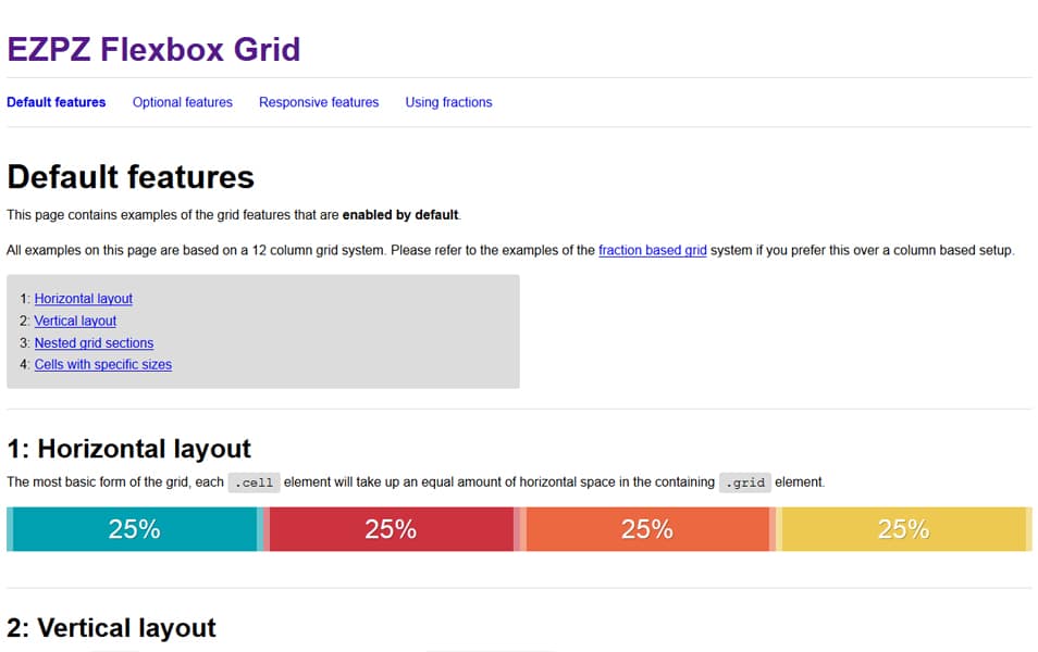 CSS Flexbox Resources - Tutorials, Tools, Grid & Generators 30 EZPZ Flexbox Grid