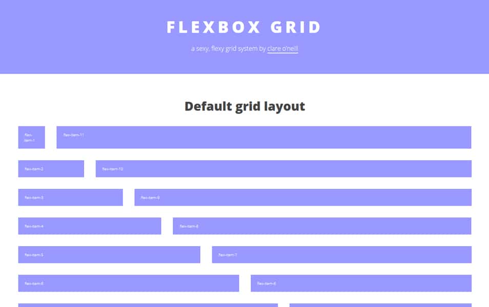 CSS Flexbox Resources - Tutorials, Tools, Grid & Generators 33 Flexbox Grid