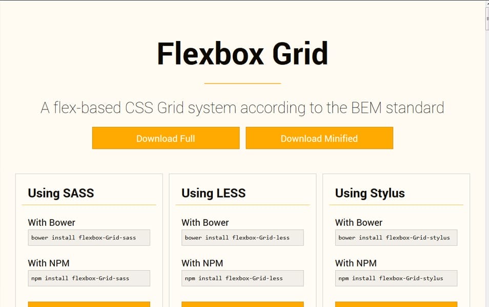 CSS Flexbox Resources - Tutorials, Tools, Grid & Generators 37 Flexbox Grid Less