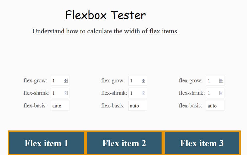 Flexbox Tester