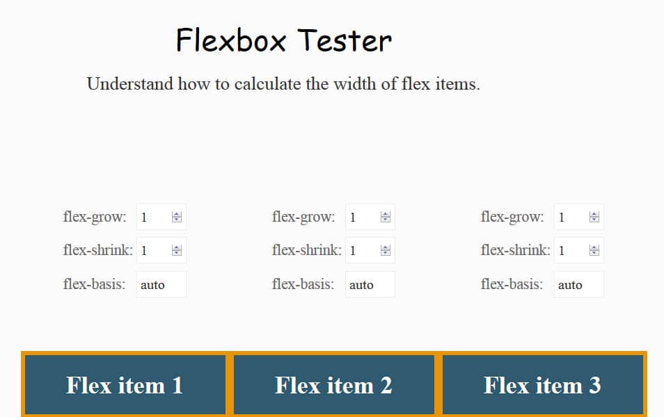 CSS Flexbox Resources - Tutorials, Tools, Grid & Generators 57 Flexbox Tester