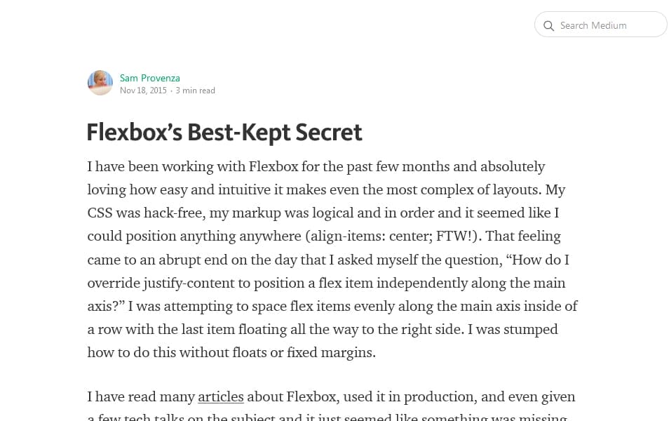 CSS Flexbox Resources - Tutorials, Tools, Grid & Generators 115 Flexboxโs Best-Kept Secret