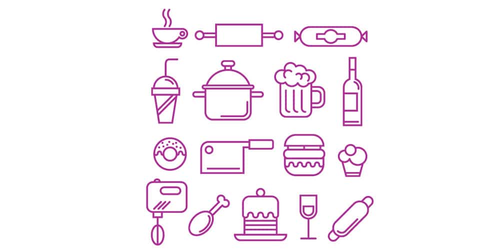 Food and kitchen Supplies Icons
