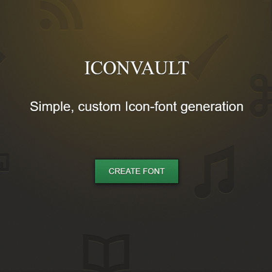 Icon Font Generator and Icon Design Templates