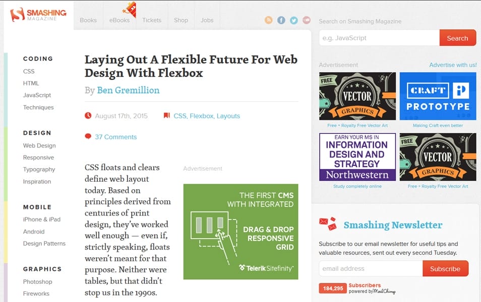 CSS Flexbox Resources - Tutorials, Tools, Grid & Generators 107 Laying Out A Flexible Future For Web Design With Flexbox