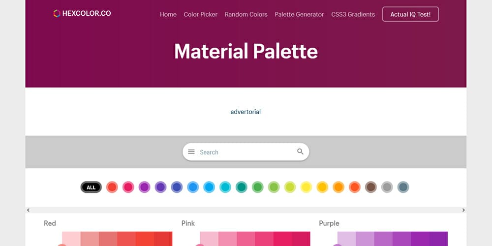 Tools For Generating Material Design Color Palettes » CSS Author