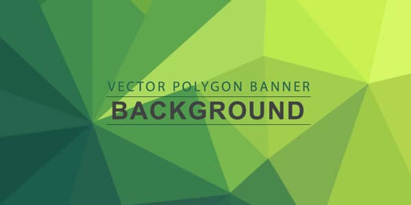 Polygon Background Banners PSD
