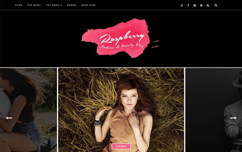 Raspberry Responsive Blogger Template