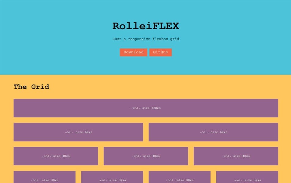 CSS Flexbox Resources - Tutorials, Tools, Grid & Generators 18 RolleiFLEX