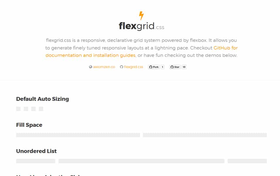 CSS Flexbox Resources - Tutorials, Tools, Grid & Generators 35 flexgrid.css