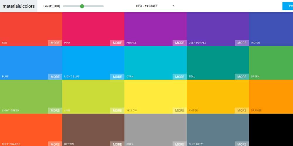 Tools for generating Material Design Color Palettes 11 materialuicolors