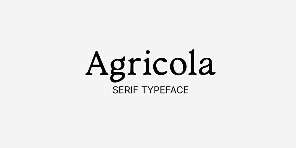 Agricola Typeface