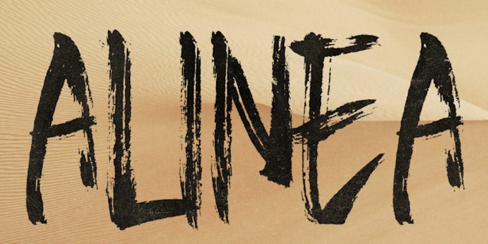 Alinea Brush Typeface