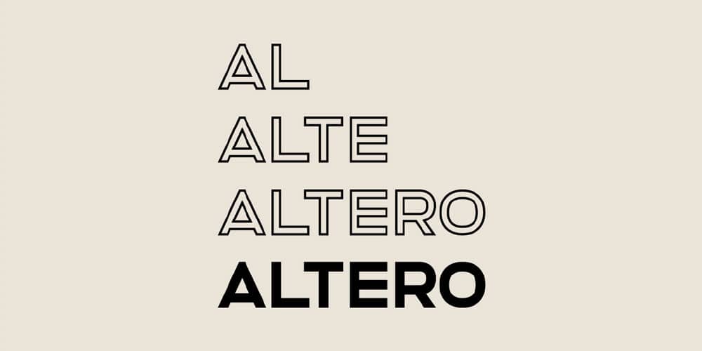 Altero Sans Serif Font