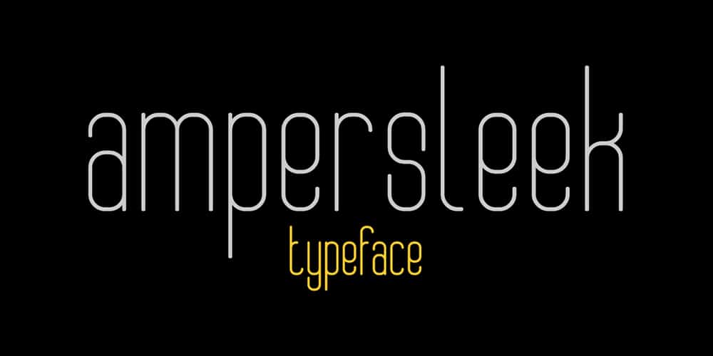 AmperSleek Typeface