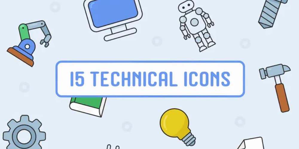 Animated Technical Icons