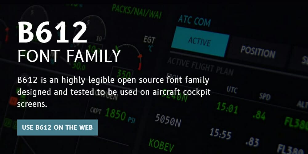  B612 Font Family