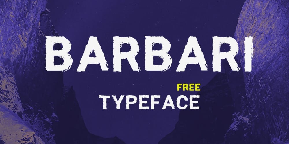 Barbari Textured Typeface