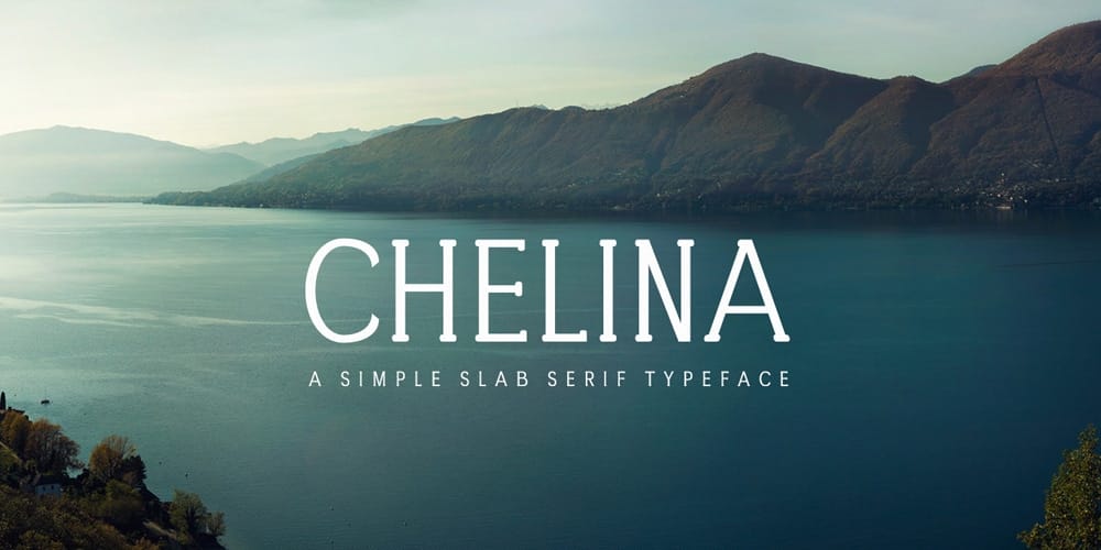 Chelina Slab Serif Typeface